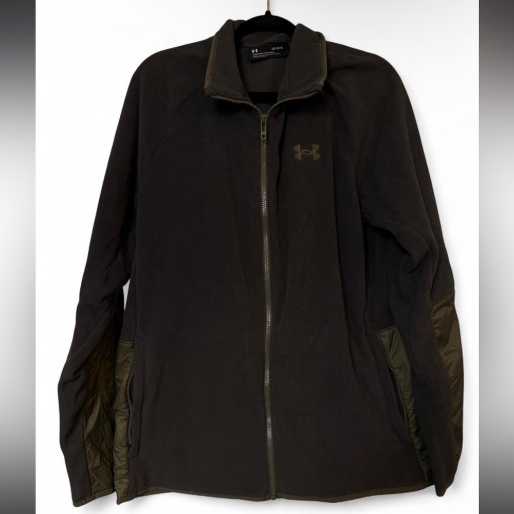 Under Armour Polartec Forge Full-Zip Forest Green Lightweight Fleece Jacket